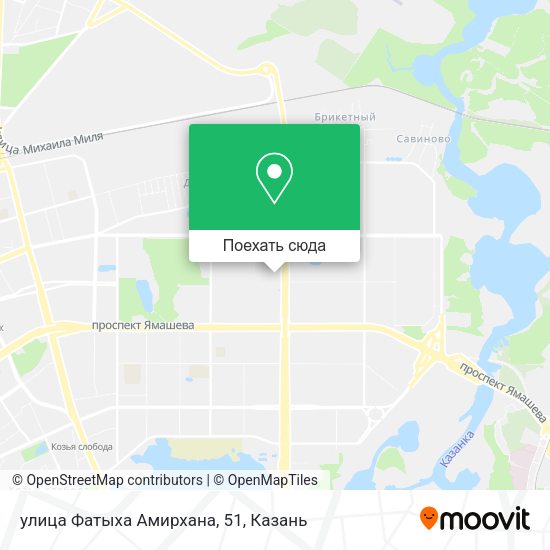 Карта улица Фатыха Амирхана, 51