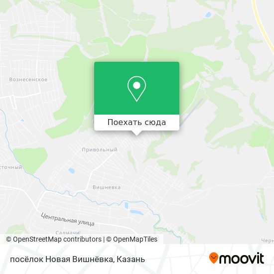Карта посёлок Новая Вишнёвка