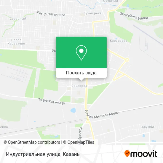 Карта Индустриальная улица