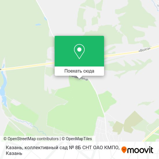 Карта Казань, коллективный сад № 8Б СНТ ОАО КМПО