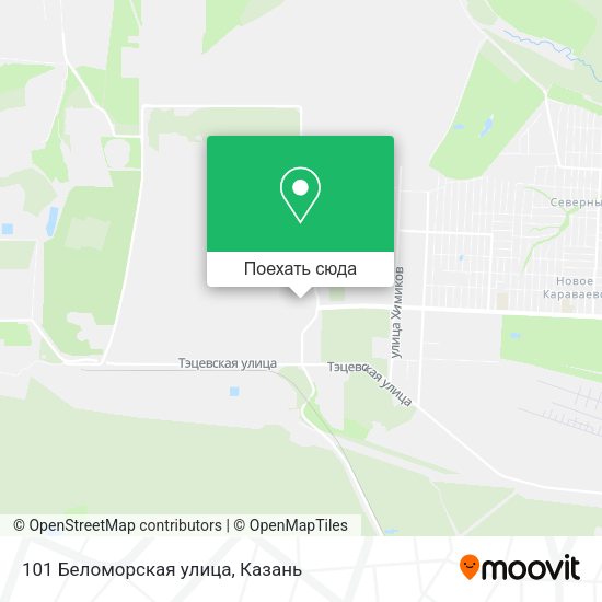 Карта 101 Беломорская улица