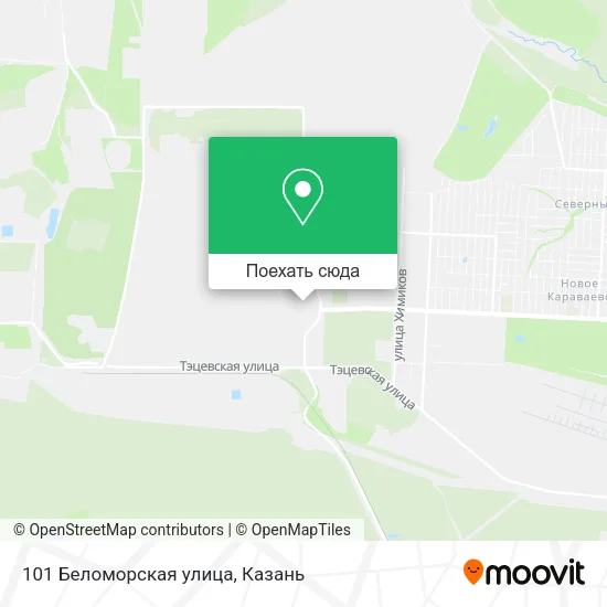 Карта 101 Беломорская улица