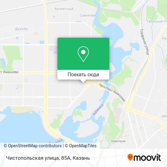 Карта Чистопольская улица, 85А