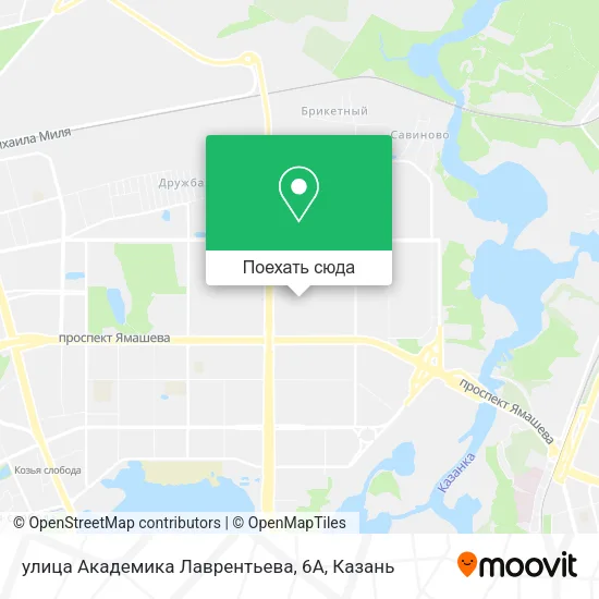 Карта улица Академика Лаврентьева, 6А