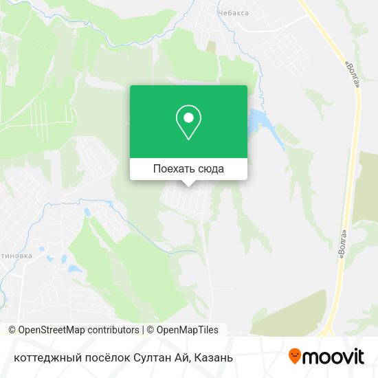 Карта коттеджный посёлок Султан Ай