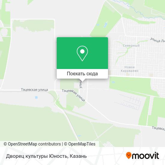 Карта Дворец культуры Юность