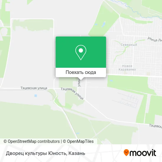 Карта Дворец культуры Юность