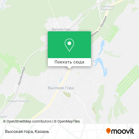 Карта Высокая гора