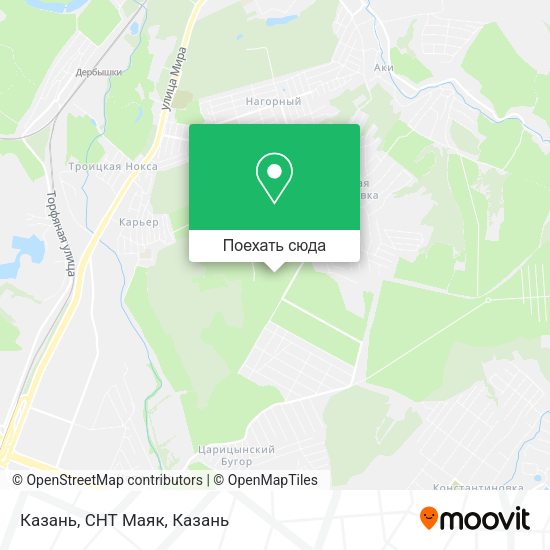 Карта Казань, СНТ Маяк