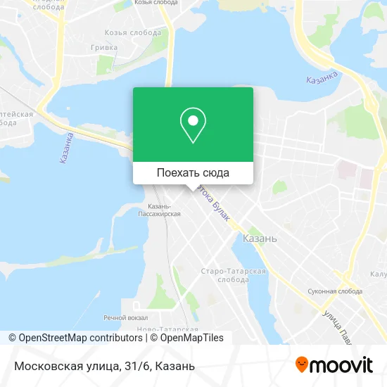 Карта Московская улица, 31/6