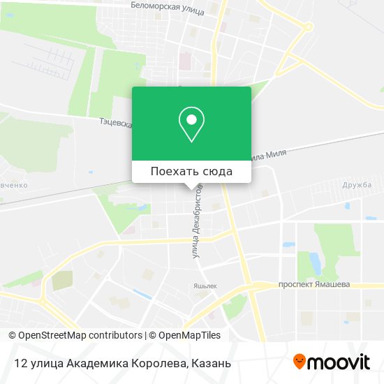 Карта 12 улица Академика Королева