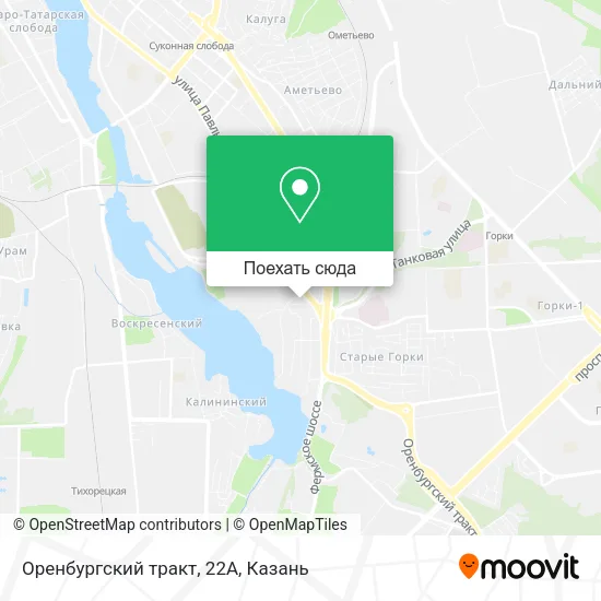 Карта Оренбургский тракт, 22А