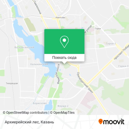 Карта Архиерейский лес