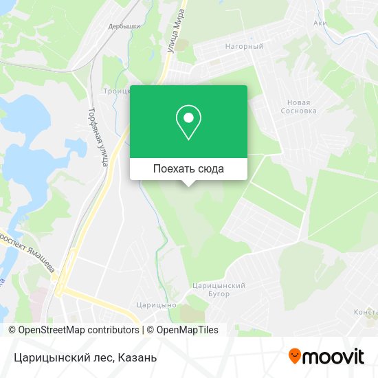 Карта Царицынский лес