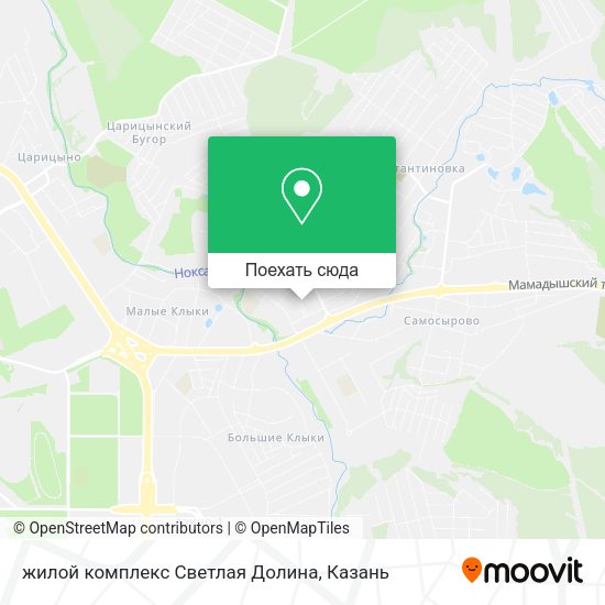 Карта жилой комплекс Светлая Долина