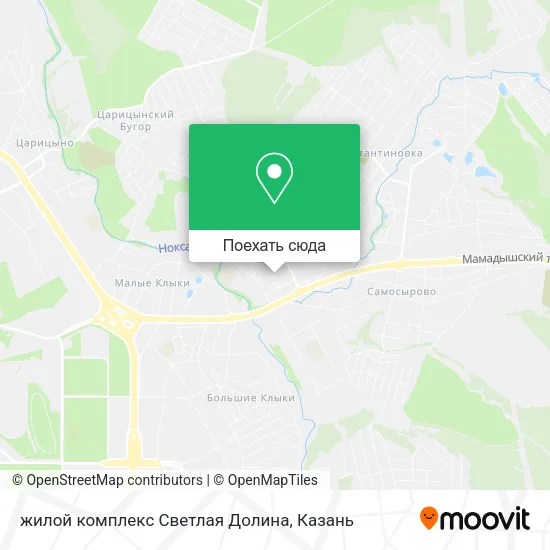 Карта жилой комплекс Светлая Долина