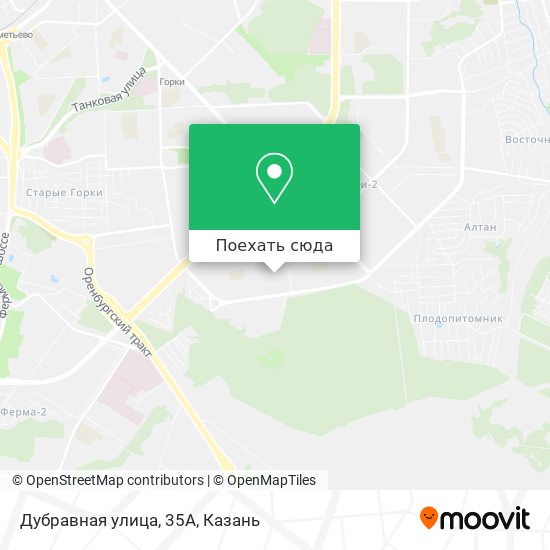 Карта Дубравная улица, 35А