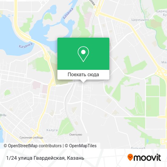 Карта 1/24 улица Гвардейская