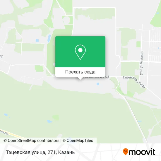 Карта Тэцевская улица, 271