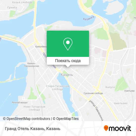 Карта Гранд Отель Казань