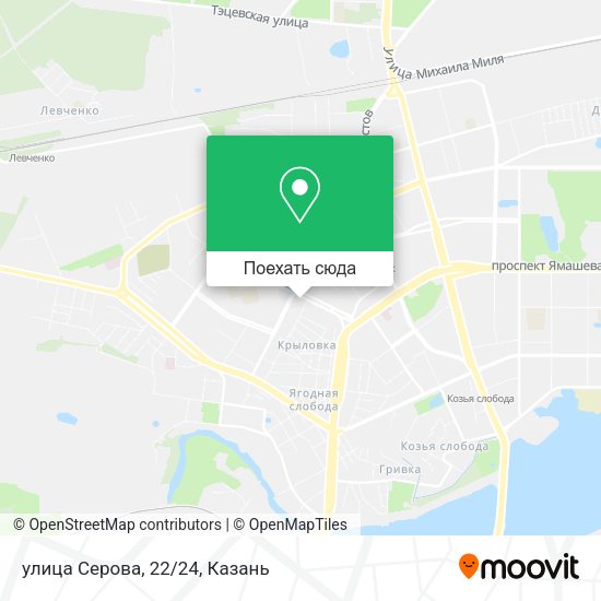 Карта улица Серова, 22/24