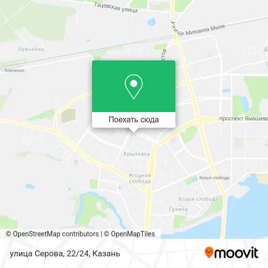 Карта улица Серова, 22/24