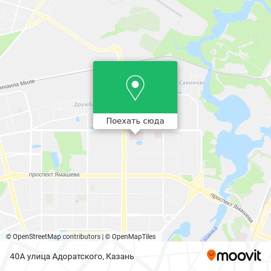Карта 40А улица Адоратского
