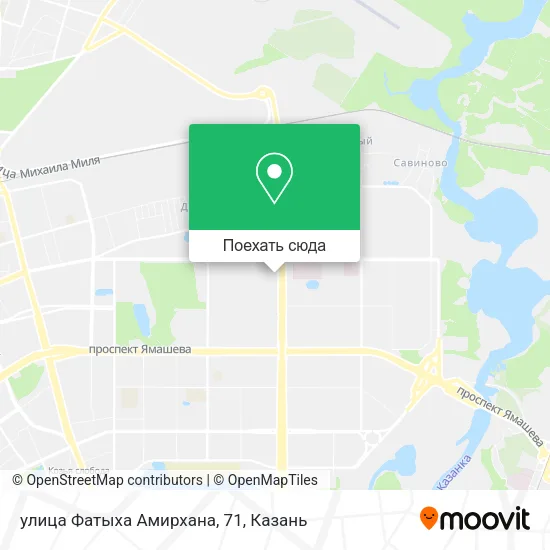 Карта улица Фатыха Амирхана, 71