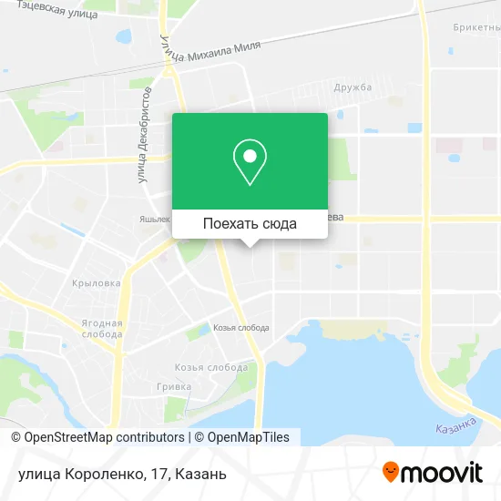 Карта улица Короленко, 17