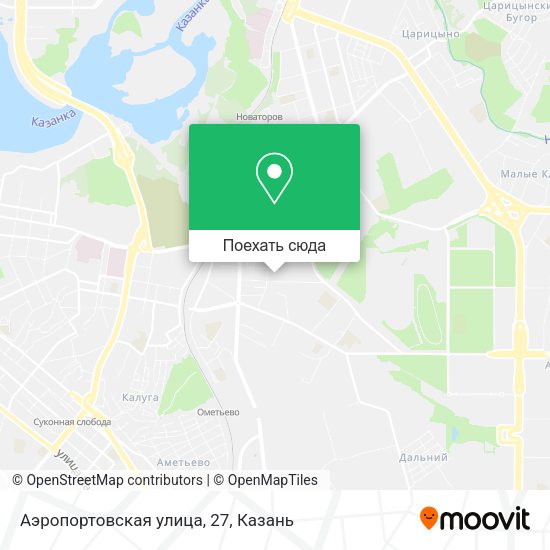 Карта Аэропортовская улица, 27