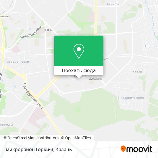 Карта микрорайон Горки-3