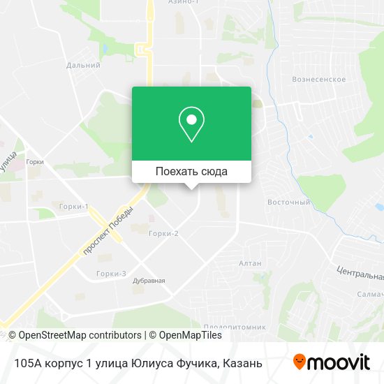 Карта 105А корпус 1 улица Юлиуса Фучика