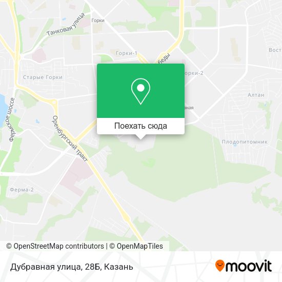 Карта Дубравная улица, 28Б