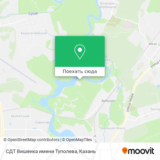 Карта СДТ Вишенка имени Туполева
