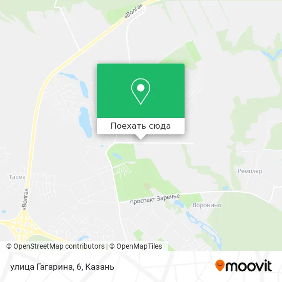 Карта улица Гагарина, 6