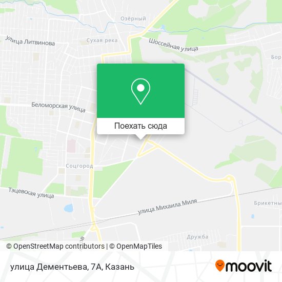 Карта улица Дементьева, 7А