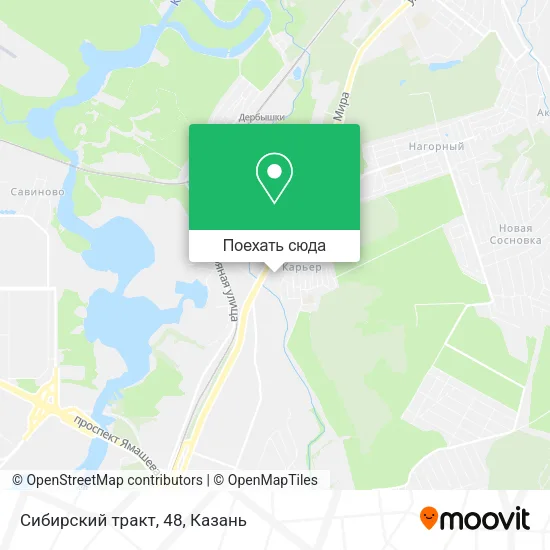 Карта Сибирский тракт, 48