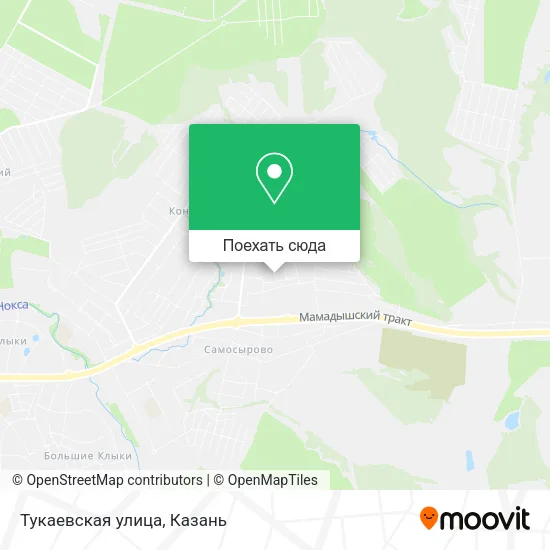 Карта Тукаевская улица