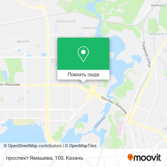 Карта проспект Ямашева, 100