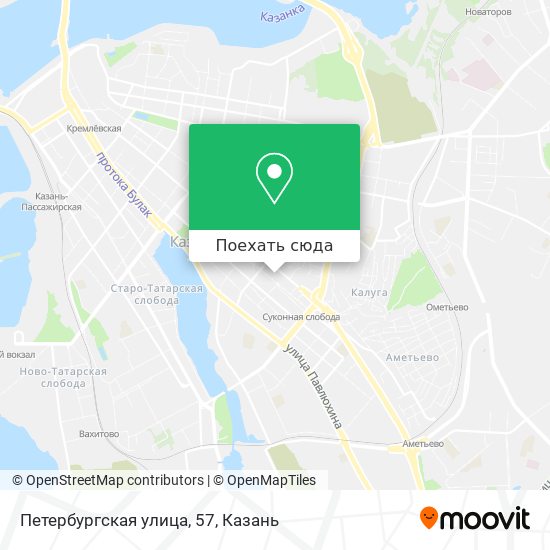 Карта Петербургская улица, 57