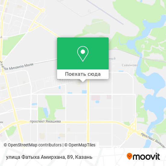 Карта улица Фатыха Амирхана, 89