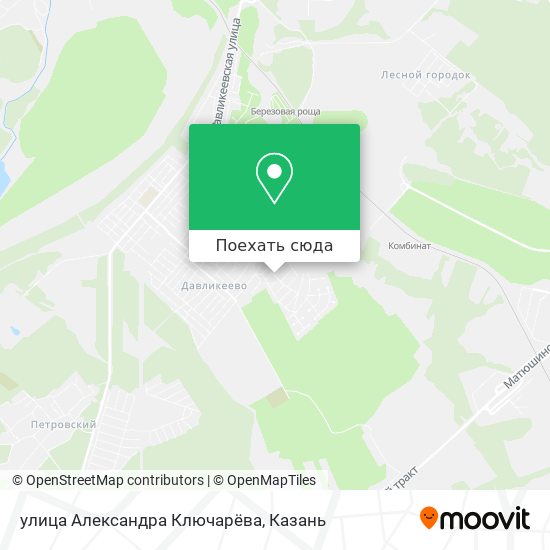 Карта улица Александра Ключарёва