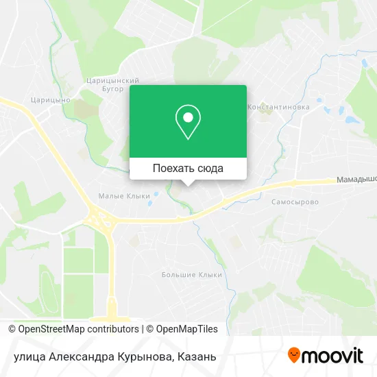 Карта улица Александра Курынова