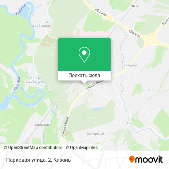 Карта Парковая улица, 2