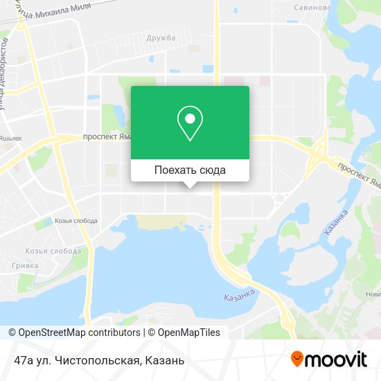 Карта 47a ул. Чистопольская