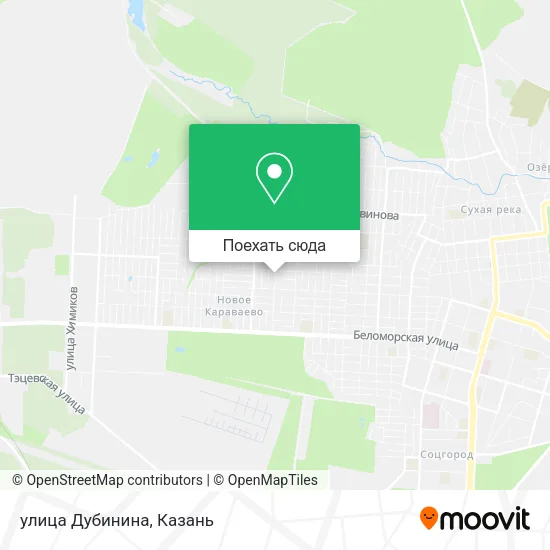 Карта улица Дубинина