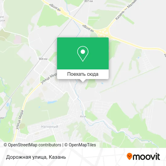 Карта Дорожная улица