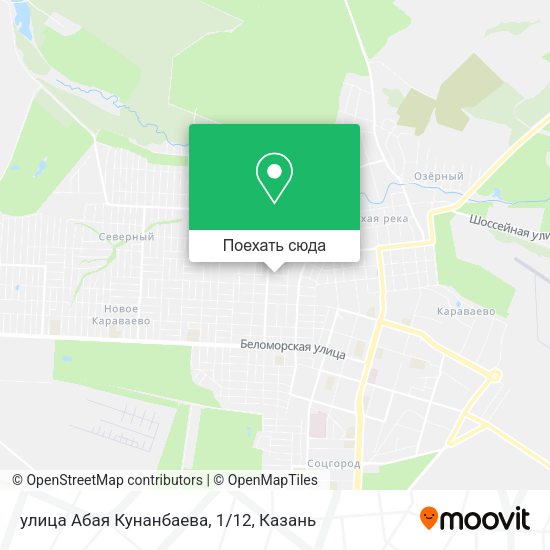Карта улица Абая Кунанбаева, 1/12