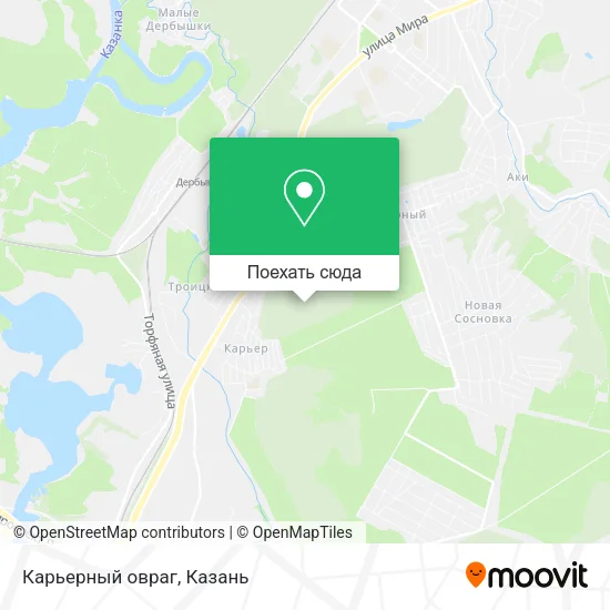 Карта Карьерный овраг