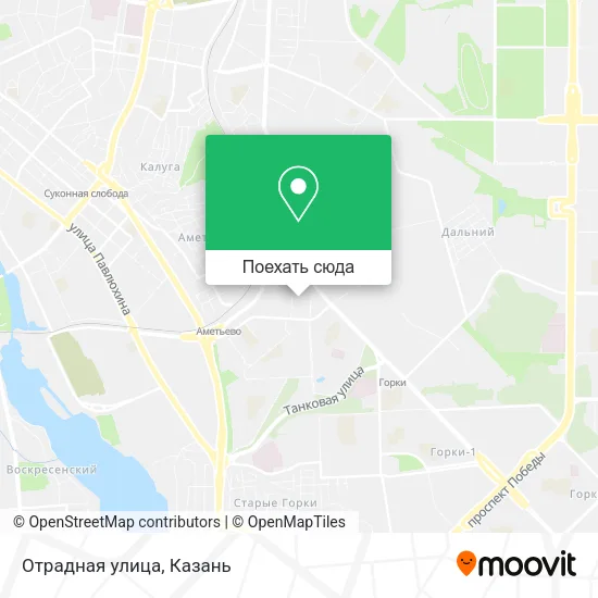 Карта Отрадная улица